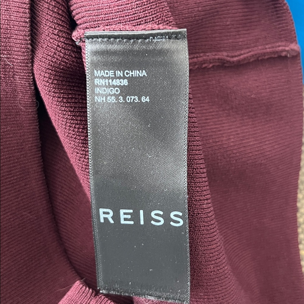 Reiss Dylan Ribbed Knit Off-the-Shoulder Top - Picture 9 of 10